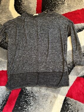 Amazon Kids Heathered Charcoal Long Sleeve Top